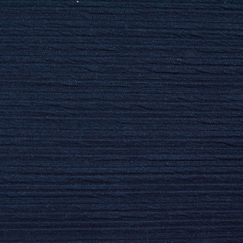 Jacquard Polyester Stretch Knit Fabric, 290 gsm, 165 cm — Navy