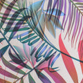 Green Tropical-Leaf Peachskin, Polyester