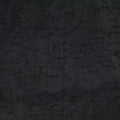 Dark Grey Floral Jacquard, Polyester, 130 gsm