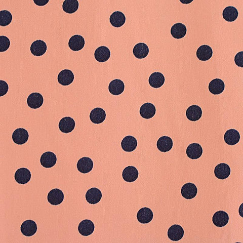 Navy Dots Chiffon