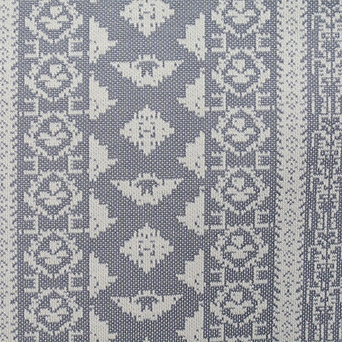 Grey Floral Jacquard, Acrylic-Poly