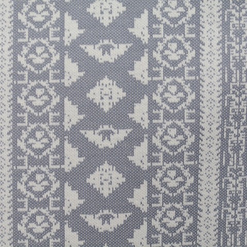 Grey Floral Jacquard, Acrylic-Poly