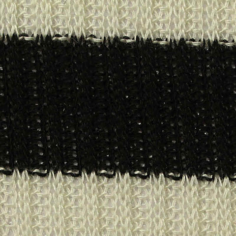 Black Horizontal-Stripe Jacquard, Poly-Viscose, 166 gsm