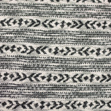 Black Geometric Jacquard, Cotton