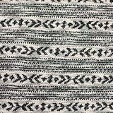 Black Geometric Jacquard, Cotton — texture