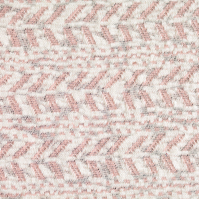 Pink Chevron Chunky Knit, Cotton, 230 gsm