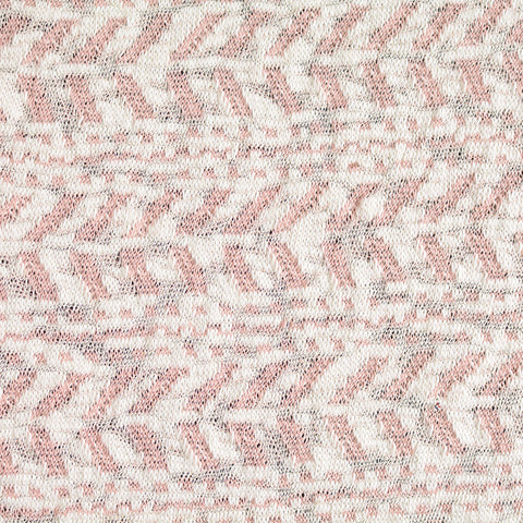 Pink Chevron Chunky Knit, Cotton, 230 gsm
