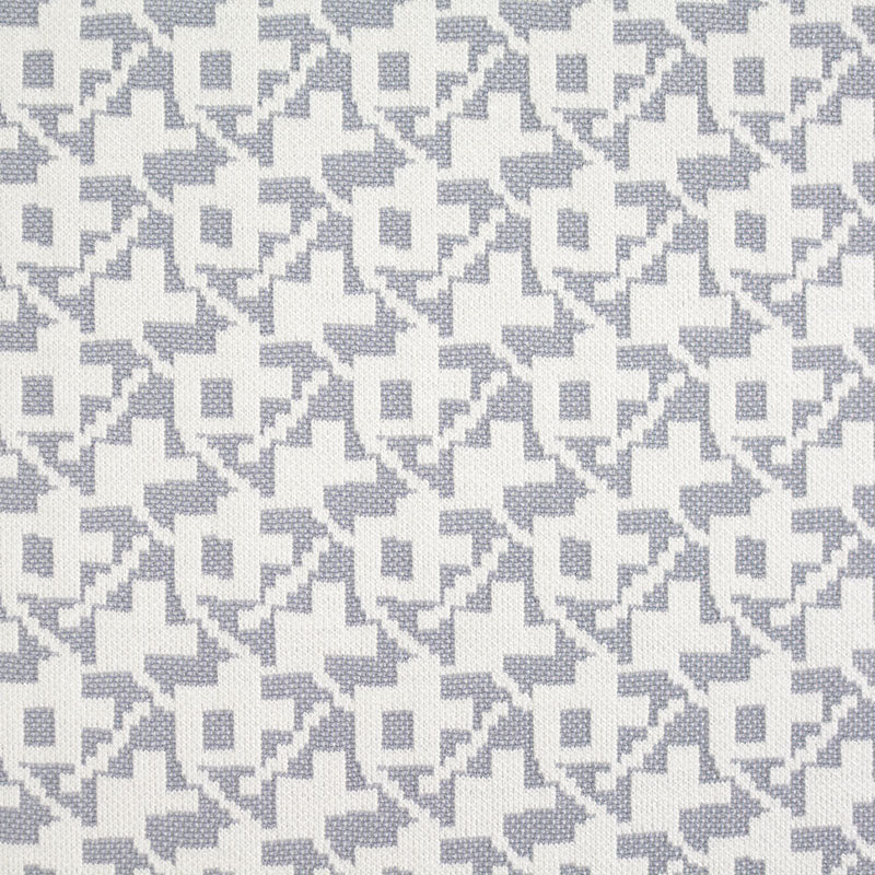 White Geometric Jacquard, Acrylic-Poly