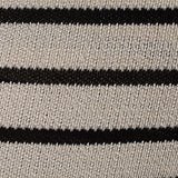 Off-White Horizontal-Stripe Knit, Cotton — texture
