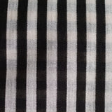 Black Vertical-Stripe Jacquard, Polyester