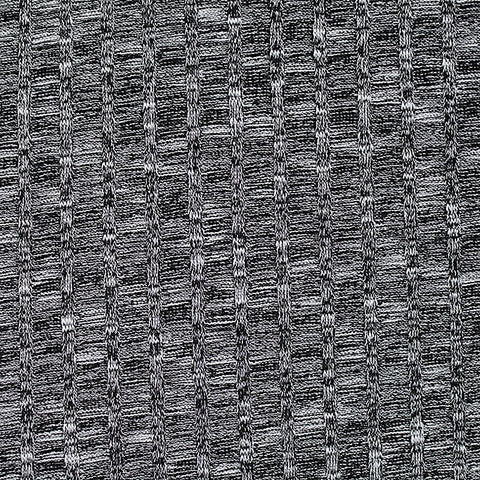 Black Heathered-Marl Rib Knit, Viscose-Poly, 260 gsm