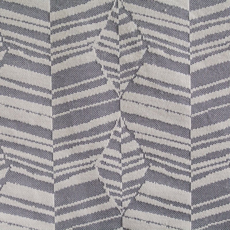Dark Grey Leaf Jacquard, Acrylic-Poly