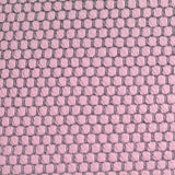 Pink Honeycomb Jacquard, Poly-Viscose