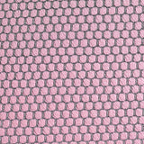 Pink Honeycomb Jacquard, Poly-Viscose — texture