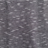Black Horizontal-Stripe Rib Knit, Poly-Viscose