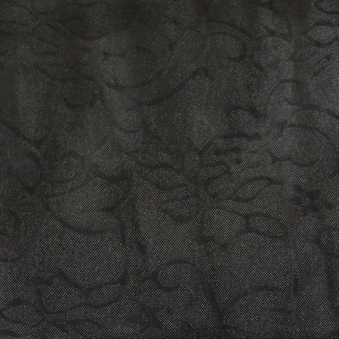 Dark Grey Ornate-Floral Jacquard, Polyester