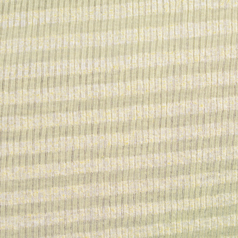 Polyester Viscose Rib Knit Fabric, 130 gsm, 165 cm — Beige