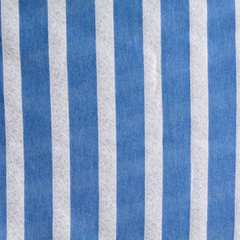 Blue Vertical-Stripe Knit