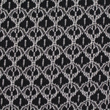 Jacquard Polyester Cotton Blend Stretch Knit Fabric, 534 gsm, 172 cm — Black