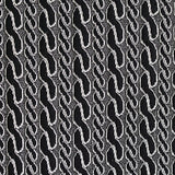 Jacquard Polyester Cotton Blend Stretch Knit Fabric, 536 gsm, 174 cm — Black — texture