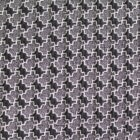 Black Geometric Jacquard, Poly-Cotton, 534 gsm, 172 cm, ref EF-5611