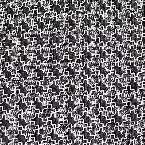 Black Geometric Jacquard, Poly-Cotton, 534 gsm, 172 cm, ref EF-5611
