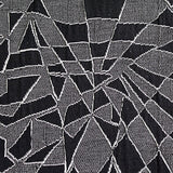 Black Abstract Jacquard, Poly-Cotton — texture