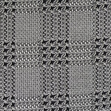 Black Houndstooth Jacquard, Poly-Cotton — texture