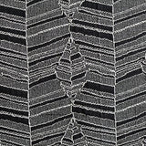 Black Vertical-Band Jacquard, Poly-Cotton — texture