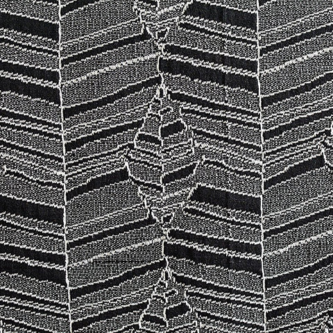 Black Vertical-Band Jacquard, Poly-Cotton