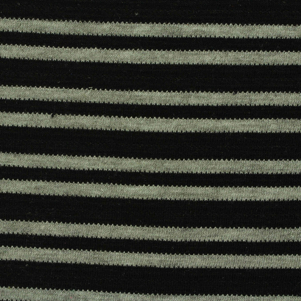 Black Horizontal-Stripe Jacquard