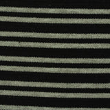 Black Horizontal-Stripe Jacquard