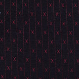 Red Vertical-Stripe Jacquard, Poly-Viscose
