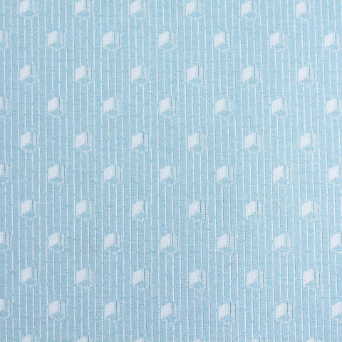 White Geometric Jacquard, Poly-Viscose