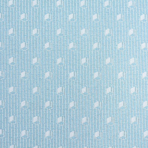 White Geometric Jacquard, Poly-Viscose