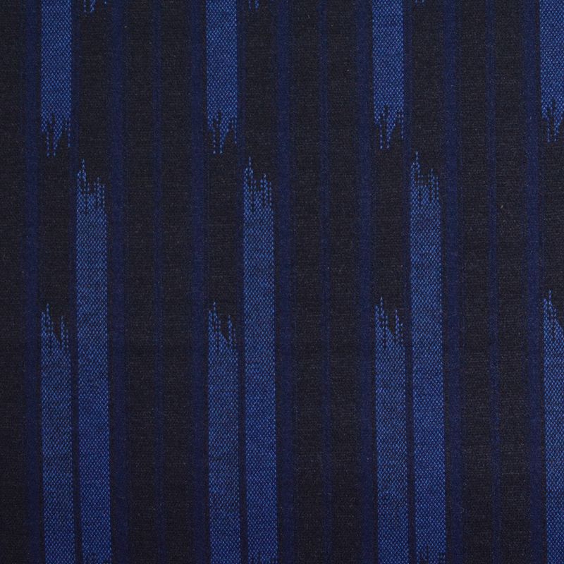 Blue Vertical-Stripe Jacquard, Poly-Viscose, 150 cm, ref EF-5645