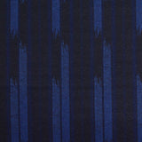 Blue Vertical-Stripe Jacquard, Poly-Viscose