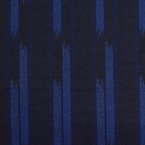 Blue Vertical-Stripe Jacquard, Poly-Viscose, 150 cm, ref EF-5645