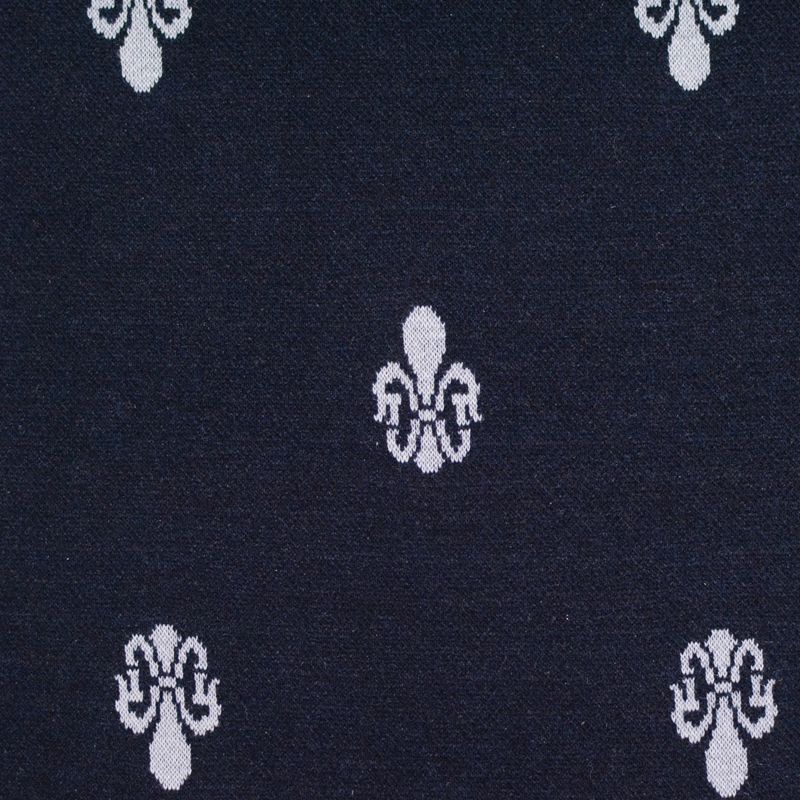 Jacquard Polyester Viscose Knit Fabric, 150 cm — Navy, ref EF-5652