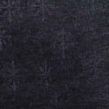 Dark Grey Tone-on-Tone Grid Jacquard, Poly-Viscose