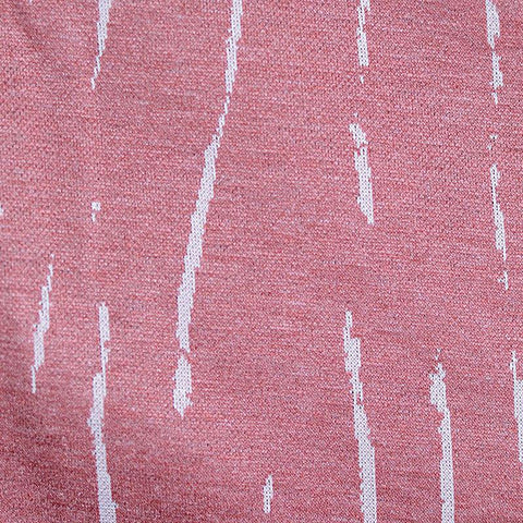 White Vertical-Dash Jacquard, Poly-Viscose