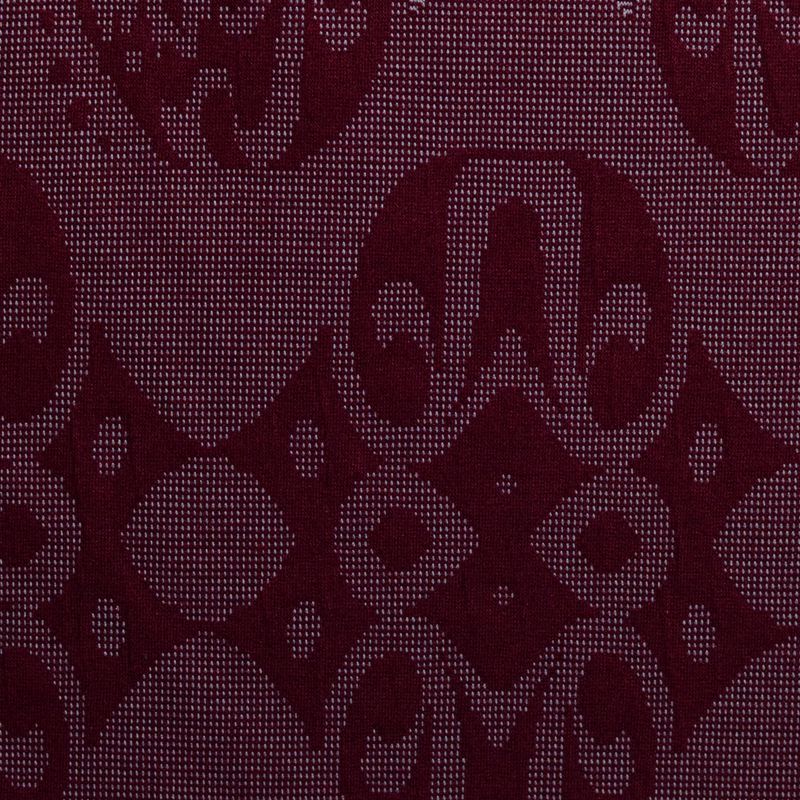 Burgundy Tone-on-Tone Jacquard, Poly-Viscose