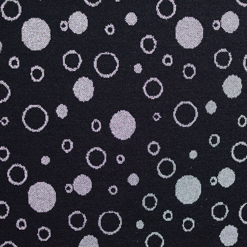 Silver Dots Jacquard, Poly-Viscose