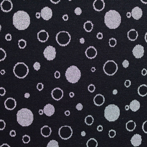 Silver Dots Jacquard, Poly-Viscose