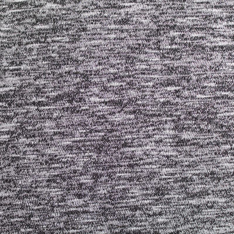 Black Marl Chunky Knit, Viscose-Poly, 220 gsm, 170 cm