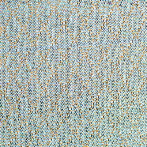 Light Blue Geometric Jacquard