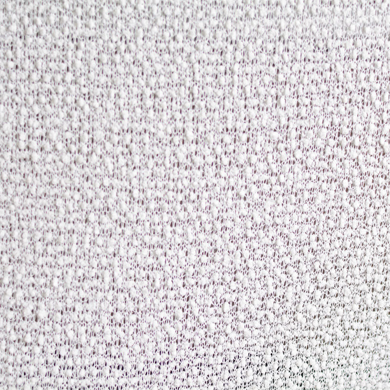 100% Polyester Chunky Knit Fabric, 185 gsm, 155 cm — White