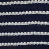 Navy Horizontal-Stripe Knit, Poly-Viscose
