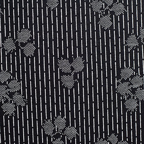 Black Lines Jacquard, Poly-Viscose