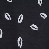 Jacquard Polyester Viscose Knit Fabric, 150 cm — Black